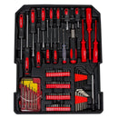 Valigia porta utensili trolley kit 187 pezzi cassetta attrezzi