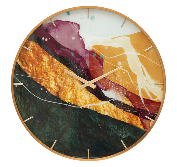 acquista Orologio da Parete Mity 5x60x5 cm in Vetro MDF e Metallo Multicolor