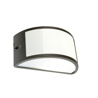 online Lampada Applique Mezza Luna Aperta Colore Grigio per Esterno Linea Umbe Sovil