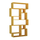 Libreria orizzontale bifacciale 96x25,5x168,5 cm mostarda