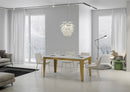 Tavolo Allungabile 180-440x90x77 cm Flame Evolution Bianco Frassino