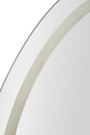 Specchio da Muro LED Simple Ovale 60x3,5x80 cm in Specchio Argento      