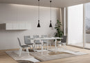 Tavolo Allungabile 90-180x90x78/80 cm Romagna Libra Bianco Frassino