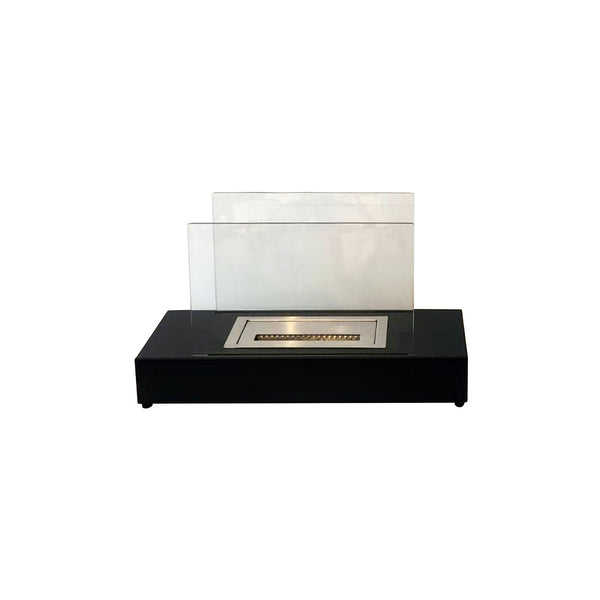 sconto Camino a Bioetanolo da Tavolo Eaak 60x20x35,5 cm Bruciatore da 1,5 L Nero