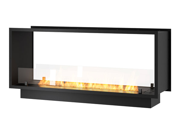 online Camino a Bioetanolo da Incasso 123,5x58,5x35 cm Bifacciale 2 Side 1200 Slim Nero con Vetro
