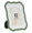 Cornice Margot Verde 17x1,4x21,9 cm in Zinco e Vetro Verde e Argento