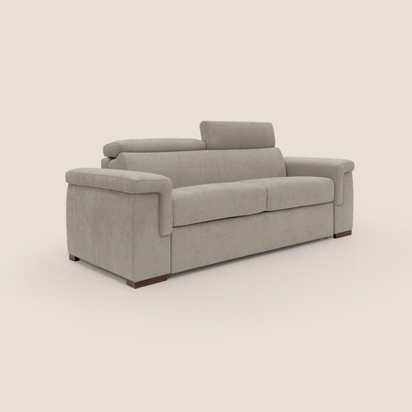 Divano Letto 3 Posti 200x100x95 cm in Tessuto Panna prezzo