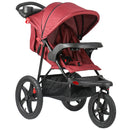 Passeggino Leggero per Bambini 3 Ruote Pieghevole Reclinabile Rosso