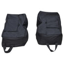 Set 2 Pezzi Base per Ombrellone da Giardino Ø36 Riempibile 25 Kg Tessuto Oxford Nero 50x50x18 cm 