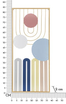Pannello da Muro Colorful 37x2x84 cm in Ferro Multicolor      