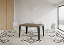 Tavolo Allungabile 120/380x90 cm Flame Premium Tortora Gambe Antracite      
