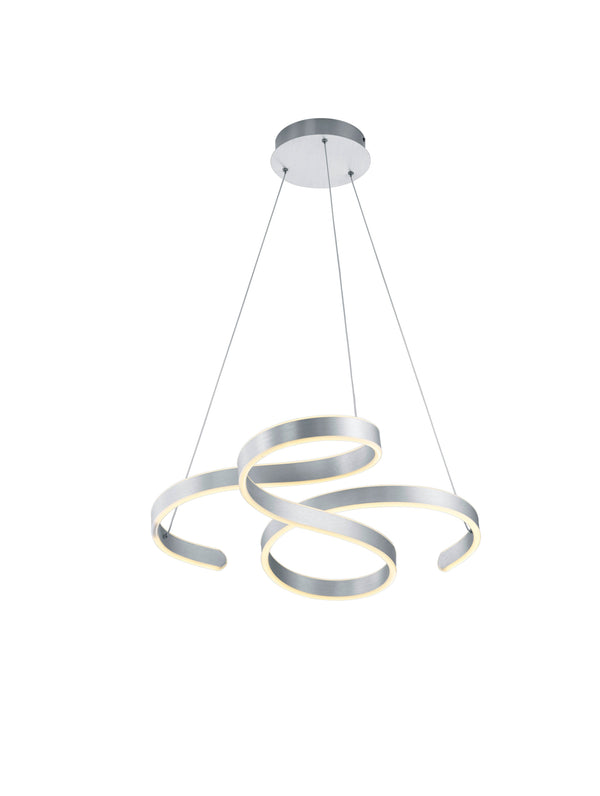 Lampada a Sospensione da Interno a LED in Metallo Alluminio Spazzolato acquista