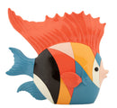 Decorazione Pesce Rubic 28x8x25 cm in Resina Multicolor      
