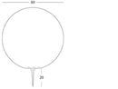 Lampada Sfera da Pavimento Diametro 60Mm Colore Bianco per Esterno Linea Lounge Livos