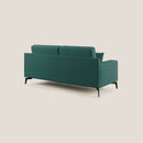 Divano 3 Posti 186x95x91 cm in Tessuto Petrolio