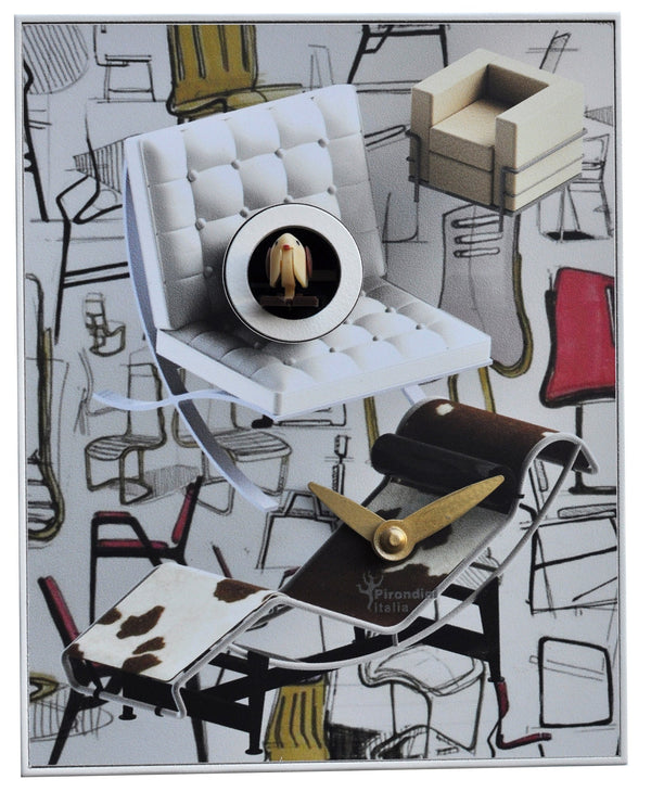 Orologio a Cucù da Parete 16,5x20x10 cm Pirondini Italia Design Chairs sconto