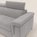 Divano Letto 3 Posti 240x100x95 cm in Tessuto Grigio Chiaro