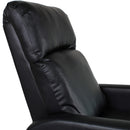 Poltrona Relax Manuale Reclinabile in Similpelle Vandi Nera