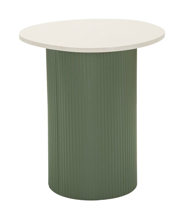 Tavolinetto Frankfurt Marble 40x42x45 cm in Metallo e MDF e Marmo Artificiale Verde e Bianco acquista