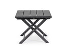 Tavolino da Salotto 44x43x36 cm in Alluminio Taylor Grigio Scuro