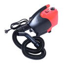 Soffiatore per Cani 2400W Ø26x40 cm Rosso e Nero 