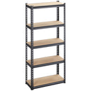 Scaffalatura 5 Ripiani 70x30x167,5 cm con Ripiani e Regolabili in MDF e Acciaio