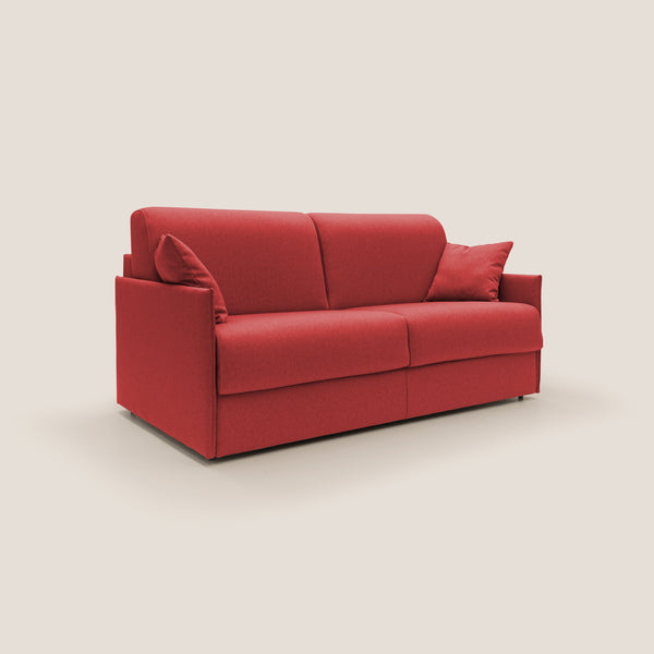 sconto Divano Letto 2 Posti 149x90x96 cm in Tessuto Rosso