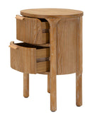 Comodino Goteborg 38x34,5x52 cm in Abete e MDF e Ferro      