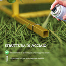Set di 3 Archi da Giardino da 1,8-2-2,2 m in Metallo Oro   