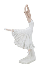 Ballerina Dicy 14x4,5x24 cm in Resina Bianco-3
