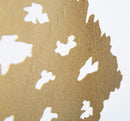 Scultura Leaf Tree Plan 43,5x8x41,5 cm in Ferro Oro-6