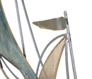 Scultura Regata 64x8,9x60 cm in Ferro Multicolor-4