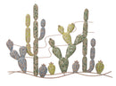 Pannello Cactus 90x2,5x64 cm in Ferro Multicolor-1