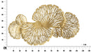Pannello Iris Verticale 115x5x64 cm in Ferro Oro-9