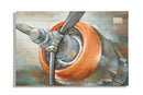 Dipinto su Tela Aviator 120x3,7x80 cm in Alluminio Plastica e Canvas-1