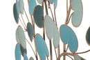 Pannello Apple 89x2,5x90 cm in Ferro Azzurro-4