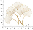 Pannello Glam Leaf 79x5x68 cm in Ferro Oro-6