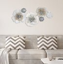 Pannello Flowery 116,5x8x58 cm in Ferro-10