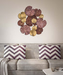 Pannello Round Leaf 68,5x6x66,5 cm in Ferro Multicolor-6