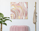 Dipinto su Tela Pinkly 80x2,8x80 cm in Legno di Pino e Canvas Multicolor-5