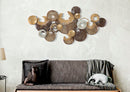 Pannello Circle 135x7x69 cm in Ferro Multicolor-4