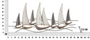 Pannello Regata New 100x3x44 cm in Ferro Multicolor-6