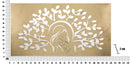 Pannello Maternity Oro 120x2x64 cm in Ferro MDF e Specchio Oro-6