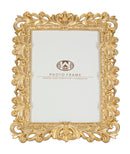 Cornice Rich 21,7x2x27 cm in Poliresina e Vetro Oro-2