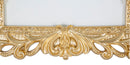 Cornice Rich 21,7x2x27 cm in Poliresina e Vetro Oro-4