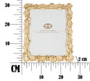 Cornice Old Leaf 26x2x31 cm in Poliresina e Vetro Oro-6
