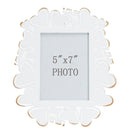 Cornice Heart 25x14,5x27,7 cm in Ferro e Vetro Bianco e Oro-2