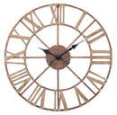 Orologio da Muro Plus Ø71,5x4 cm in Ferro e MDF Marrone-1