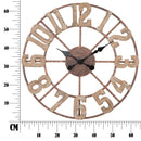 Orologio da Muro Source Ø63,5x4 cm in Ferro e MDF Marrone-8