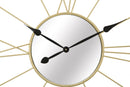 Orologio/Specchio Glam Stick Ø80x6 cm in Ferro Oro e Nero-4